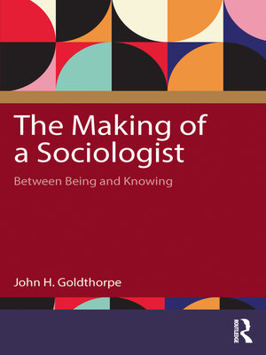 cover image of The Making of a Sociologist